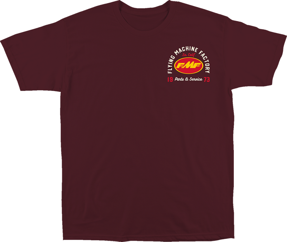 Exhaust Supply T-Shirt - Maroon - Small - Lutzka's Garage