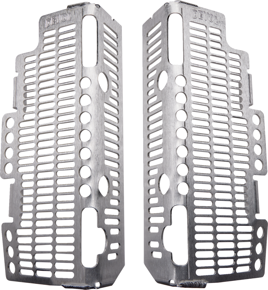 Radiator Guards - Brushed Aluminum - Suzuki