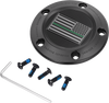 Timing Cover - 5 Hole - Green Line American Flag - Black - Lutzka's Garage