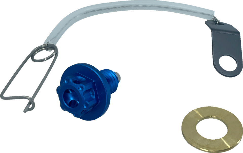 Magnetic Drain Plug - M8 x 1.25 x 12 mm - Blue - Lutzka's Garage