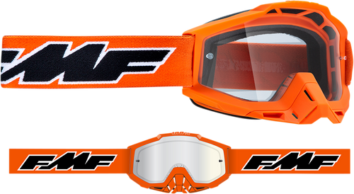 PowerBomb OTG Goggles - Rocket - Orange - Clear - Lutzka's Garage