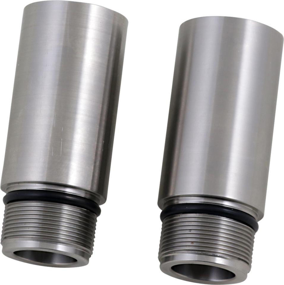 Chrome Fork Tube Extensions - 39 mm Diameter - Extends +3"