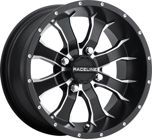 Wheel - Mamba - Front/Rear - Black/Machined - 14x7 - 4/115 - 5+2