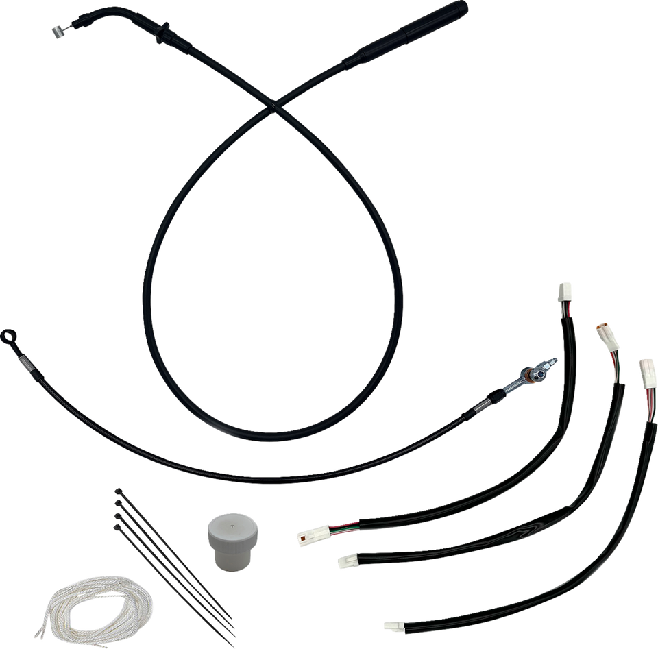 EZ Installation Kit - +4" - FLHX, FLHXSE - Black - Lutzka's Garage