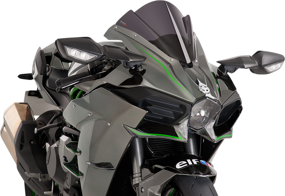 Race Windscreen - 13" - Dark Smoke - Ninja - Lutzka's Garage