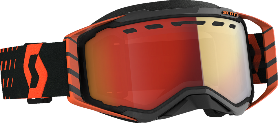 Prospect Snow Goggles - Orange/Black - Enhancer Red Chrome - Lutzka's Garage