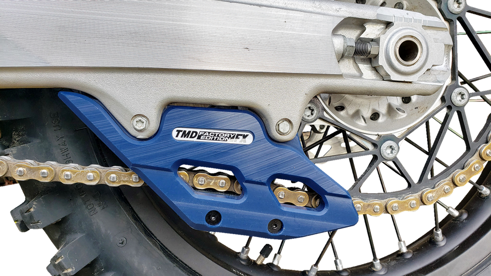 Factory Edition Chain Guide With Replacement Wear Pad - Blue - Lutzka's Garage