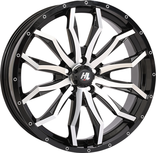 Wheel - HL21 - Front/Rear - Gloss Black w/Machined - 20x7 - 5/4.5 - 4+3 (+10 mm)