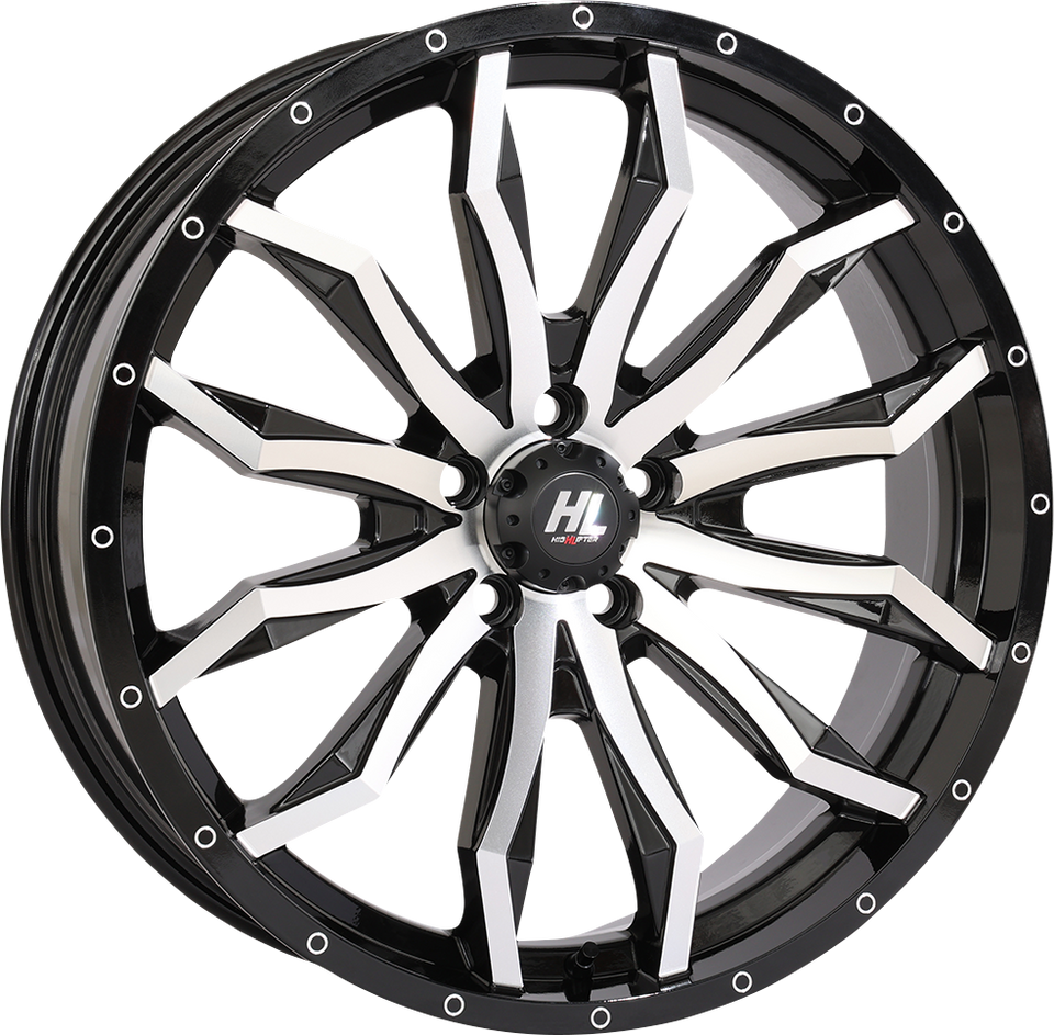 Wheel - HL21 - Front/Rear - Gloss Black w/Machined - 20x7 - 5/4.5 - 4+3 (+10 mm)