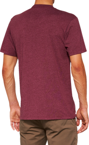 Icon T-Shirt - Maroon - Small - Lutzka's Garage