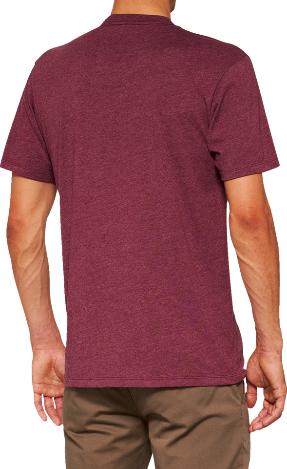 Icon T-Shirt - Maroon - Small - Lutzka's Garage