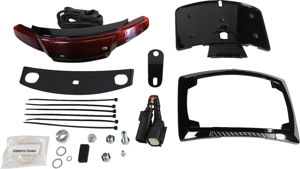 Taillight/Licesnse Plate Mount - Black - Lutzka's Garage