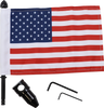 Luggage Rack Flag Mount - 5/8" Round - With 6" X 9" Flag