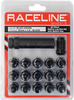 Lug Nuts - Spline Socket - 12 mm x 1.5" - with Spline Key - Black - 16 Pack - Lutzka's Garage