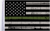 Grunge U.S.A. Flag - Green - 6" x 9" - Lutzka's Garage