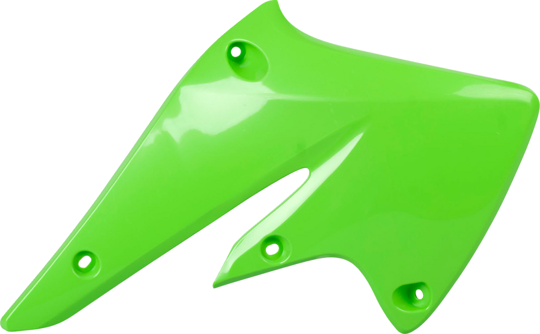 Radiator Cover - OEM Green - KX 250F