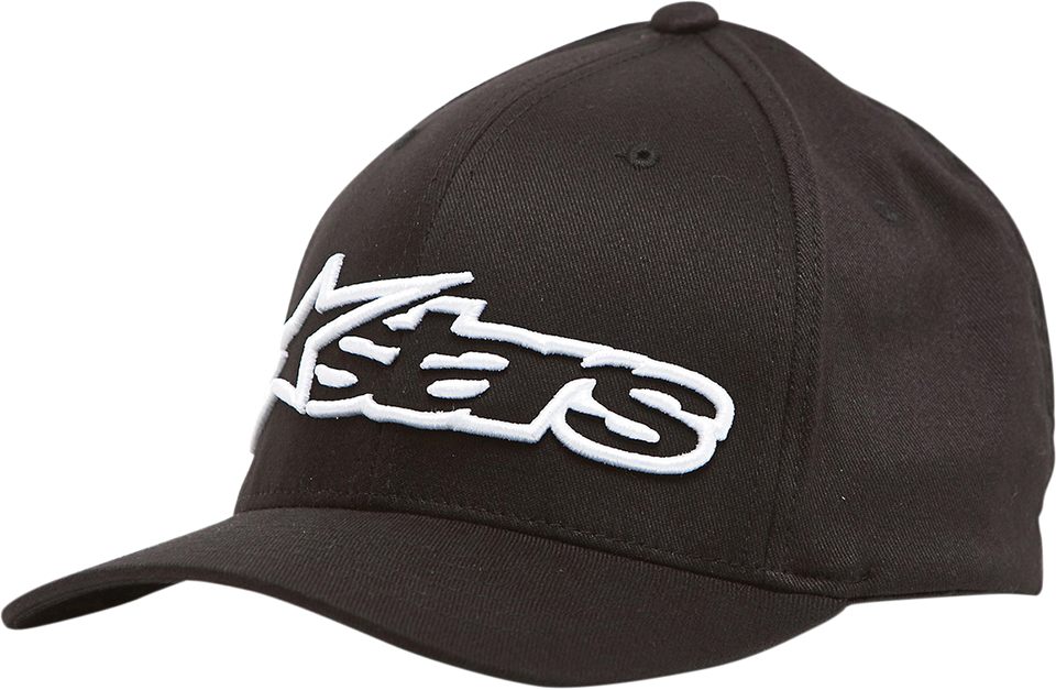 Blaze Flexfit® Hat - Black/White - Small/Medium - Lutzka's Garage