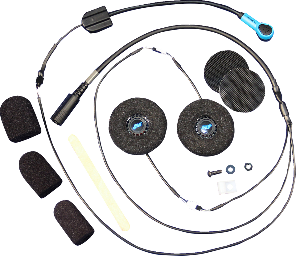 Clamp-Less Helmet Speakers - Open-Face/Flip-Front Helmet