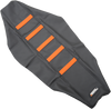 Ribbed Seat Cover - Black Cover/Orange Ribs - KTM