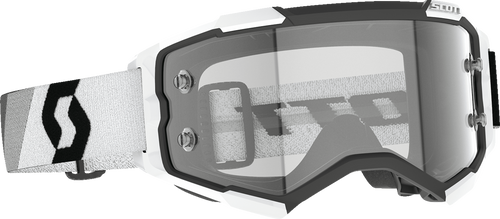Fury Goggle - Premium Black/White - Clear - Lutzka's Garage