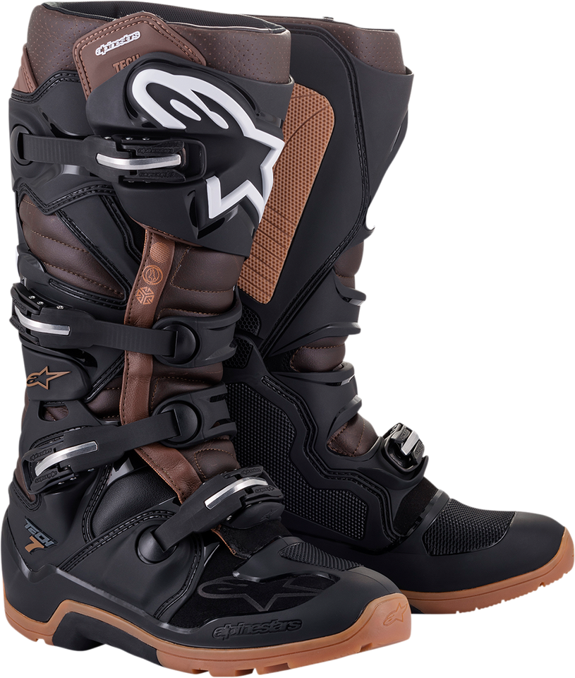 Tech 7 Enduro Boots - Black/Brown - US 5 - Lutzka's Garage
