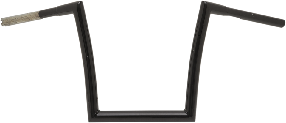 Handlebar - Strip - Fat Bobber - 1-1/4" - 14" Rise - Black - Lutzka's Garage