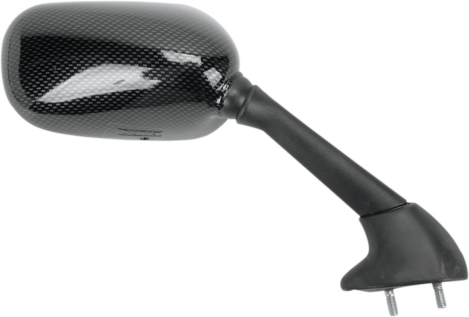 Mirror - Side View - Black/Carbon Fiber - Rectangle - Right - Yamaha