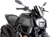 New Generation Windscreen - 11-1/2" - Black - Diavel - Lutzka's Garage