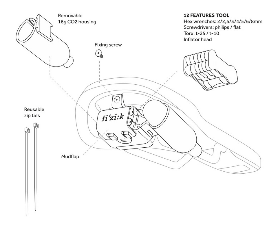 Gravita Alpaca X5 Saddle + Alpaca Tool Carrier