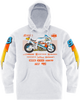 Gixxer Johnny Hoodie - White - Small - Lutzka's Garage