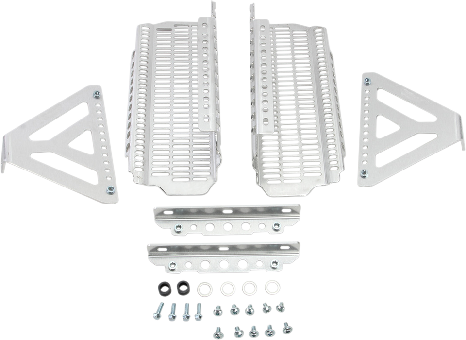 Radiator Guards - Brushed Aluminum - Husqvarna/KTM