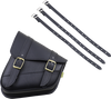 Softail Swing Arm Bag - Black - Triangulated - Lutzka's Garage