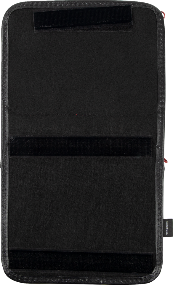 Kaliber Dash Pouch - Black with Red Zipper