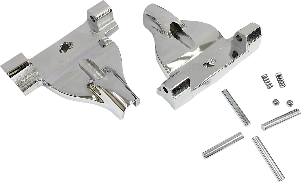 Passenger Floorboard Mount - Chrome - Lutzka's Garage