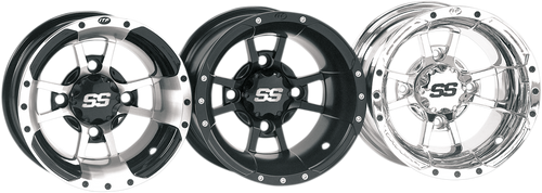 SS Alloy SS112 Sport Wheel - Rear - Black - 9x8 - 4/115 - 3+5 - Lutzka's Garage
