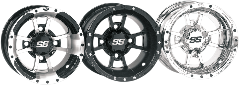 SS Alloy SS112 Sport Wheel - Rear - Black - 9x8 - 4/110 - 3+5 - Lutzka's Garage