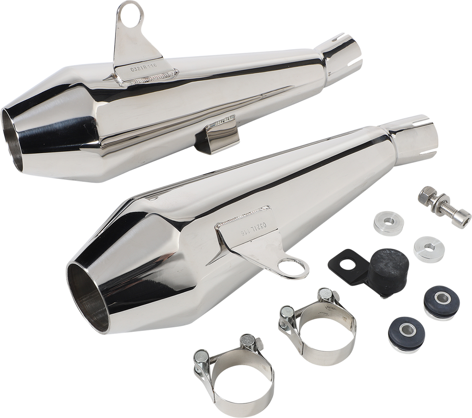 Shorty Predator Pro™ Mufflers - Polished