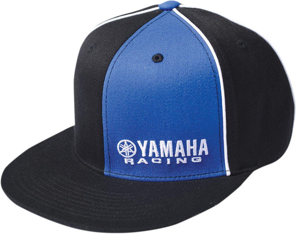 Yamaha Racing Flexfit® Hat - Black/Royal Blue - Small/Medium - Lutzka's Garage