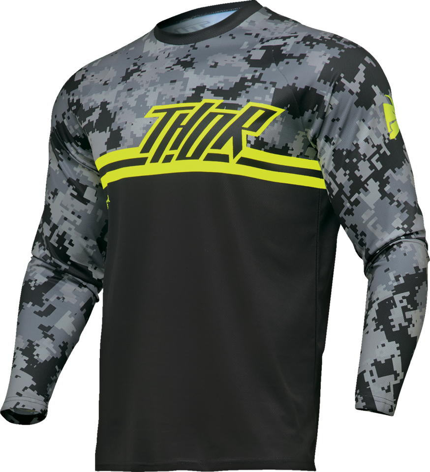 Sector DIGI Jersey - Black/Camo - Small - Lutzka's Garage