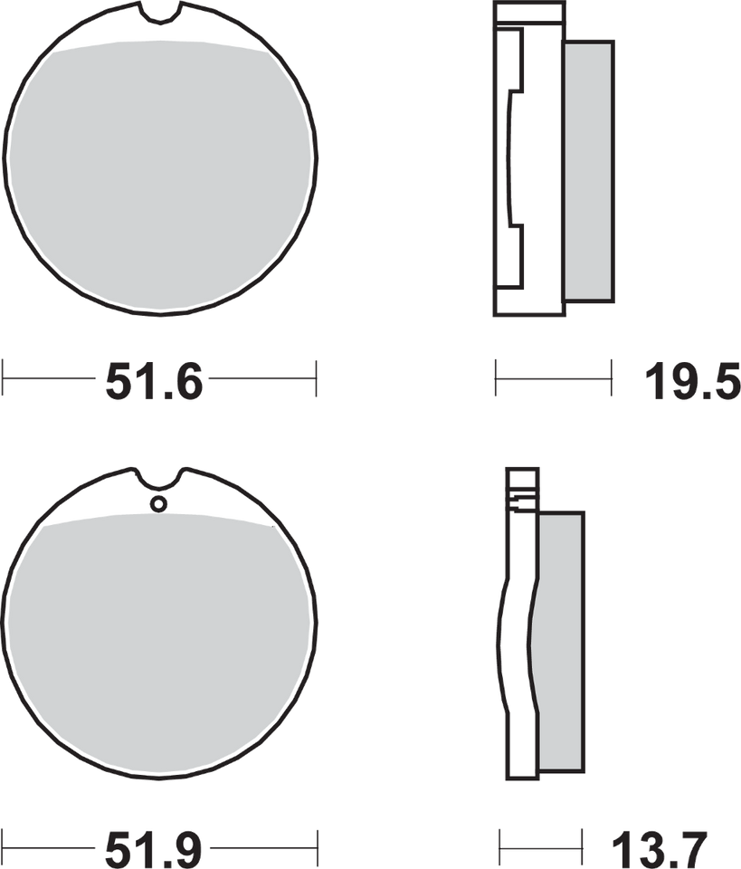 HF Brake Pads - Honda CB