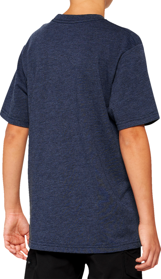 Youth Icon T-Shirt - Navy - Medium - Lutzka's Garage
