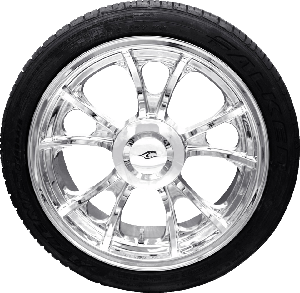 Largo 3D Rear Wheel (18"/Chrome)/Falken Tire (215/45ZR18) - Trike