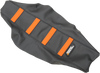 Ribbed Seat Cover - Black Cover/Orange Ribs - KTM