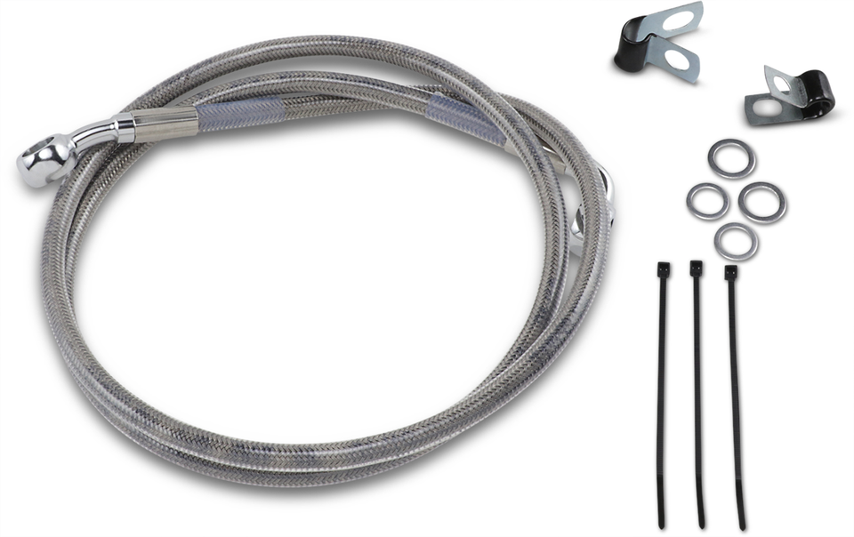 Brake Line - Front - +2" - Stainless Steel - Lutzka's Garage