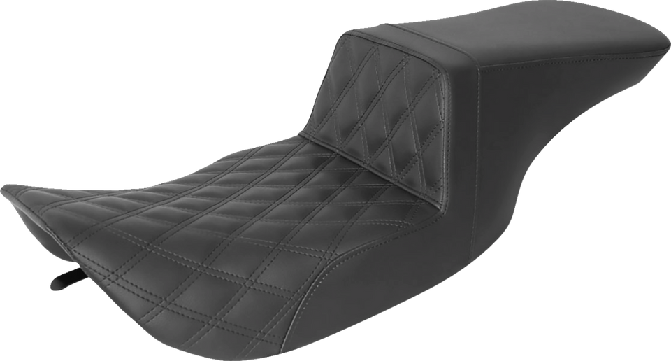 Tour Step-Up Seat - Front Lattice Stitch - Black - FL 97-07 - Lutzka's Garage
