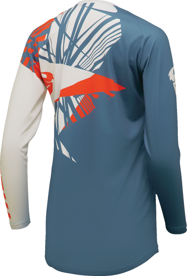 Womens Sector Split Jersey - Blue Steel/Vintage White - Small - Lutzka's Garage
