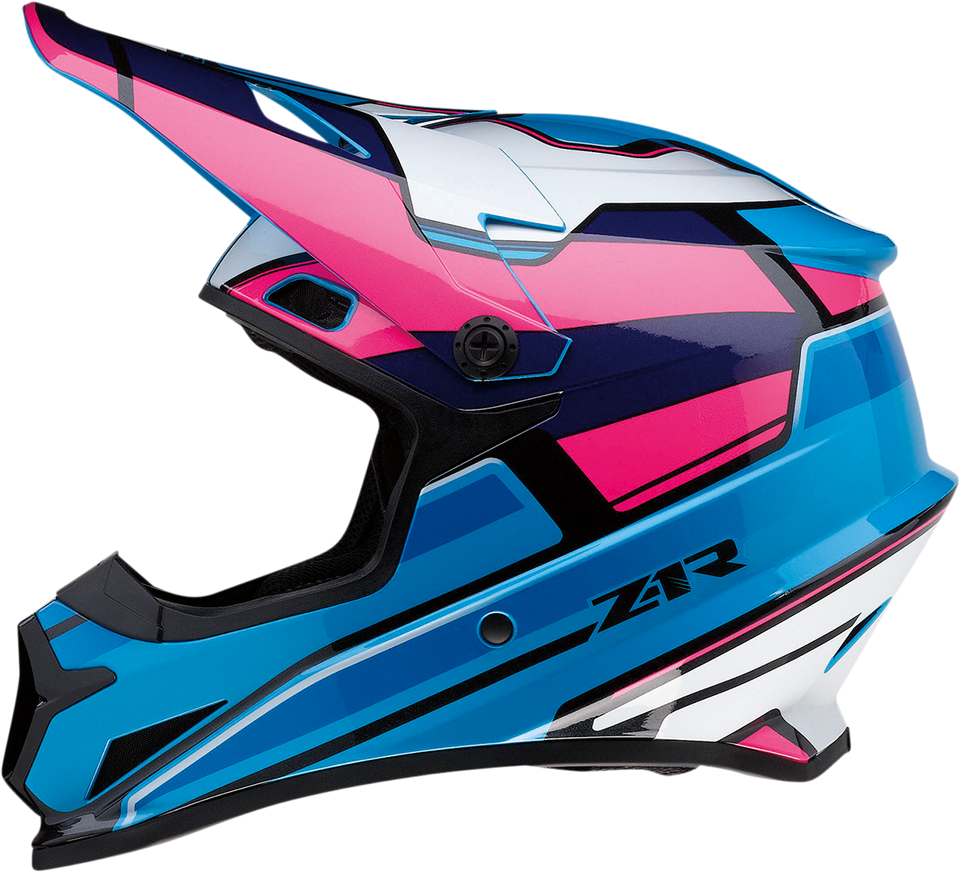 Rise Helmet - MC - Pink/Blue - Medium - Lutzka's Garage