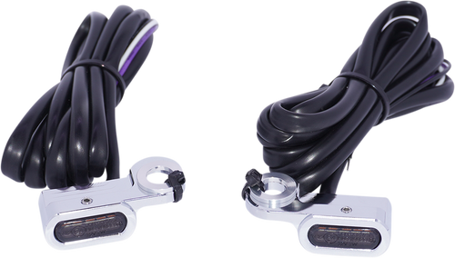 Marker Lights - Amber/White - Smoke Lens - Chrome - Lutzka's Garage