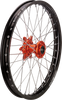 Wheel Assembly - SX-1 - Complete - Front - Black Wheel/Orange Hub - 21x1.6 - KTM