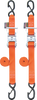 Ratchet Tie-Downs - 1-1/2" x 6-1/2 - Orange - Lutzka's Garage